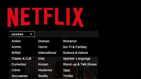 netflix categories list|list netflix movies by category.